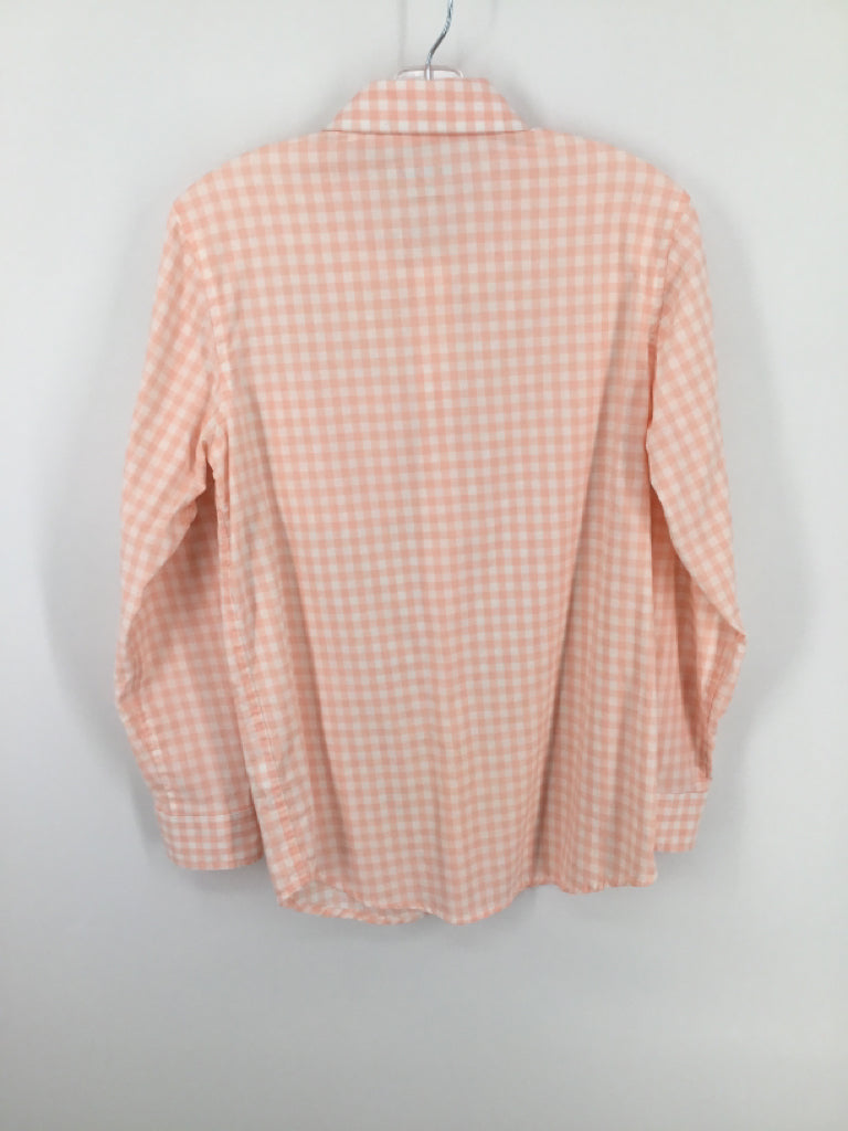 Cat & Jack Child Size 8 Pink Gingham Shirt - boys