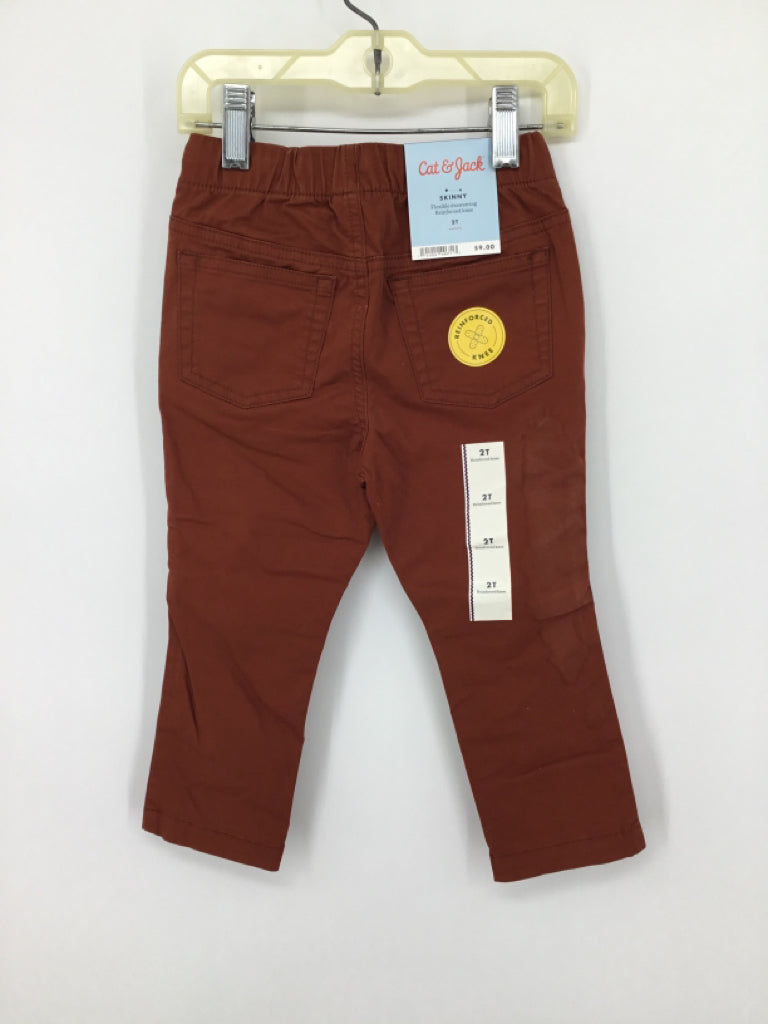 Cat & Jack Child Size 2 Brown Solid Pants - boys