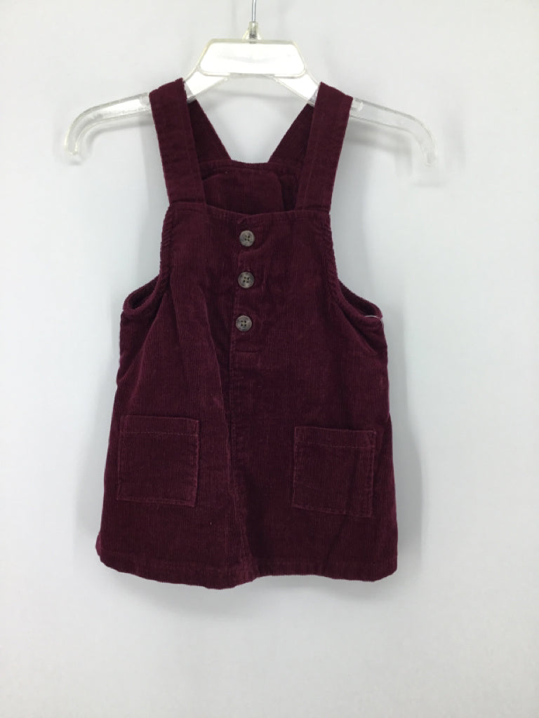 Old Navy Child Size 6-12 Months Burgundy Dress - girls