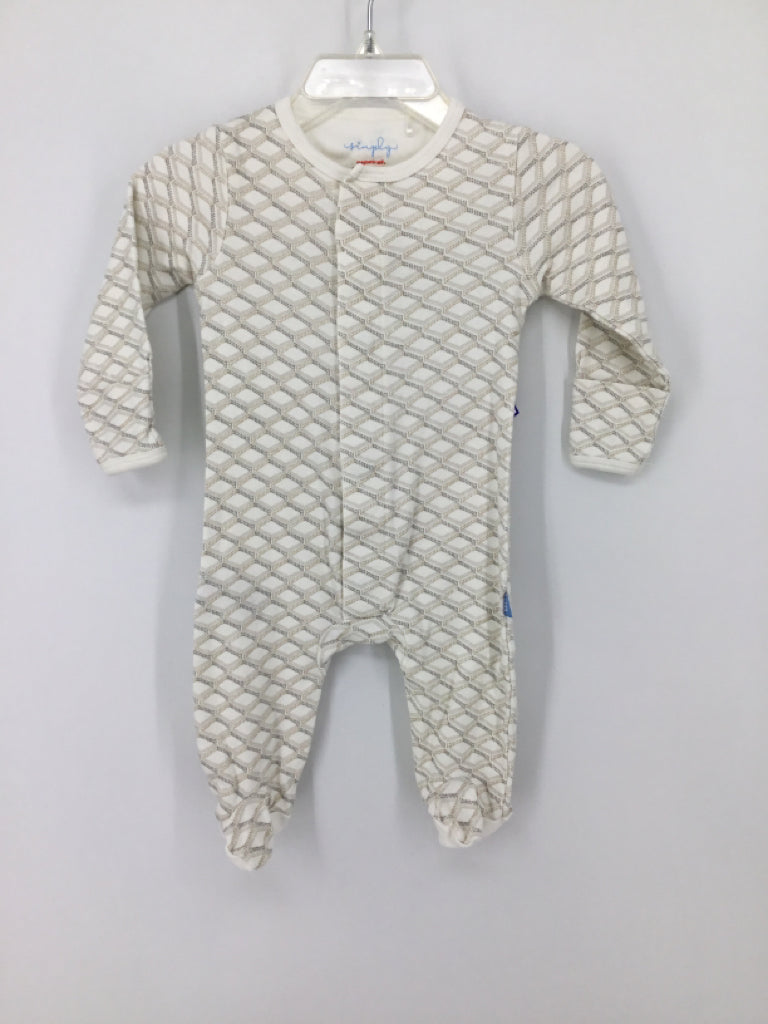 Simply by Magnetic Me Child Size 0-3 Months Tan Sleepers
