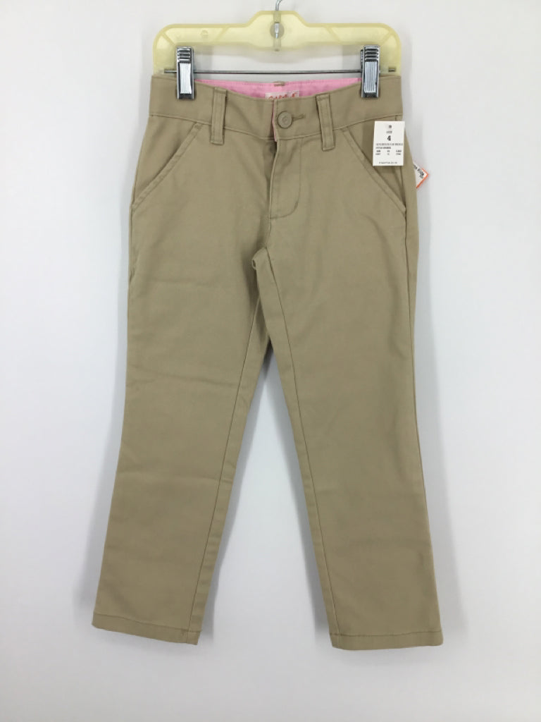 Cat & Jack Child Size 4 Tan Pants - girls