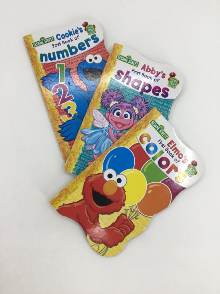 Sesame Street Color's, SHapes & Number Board Book Set of 3