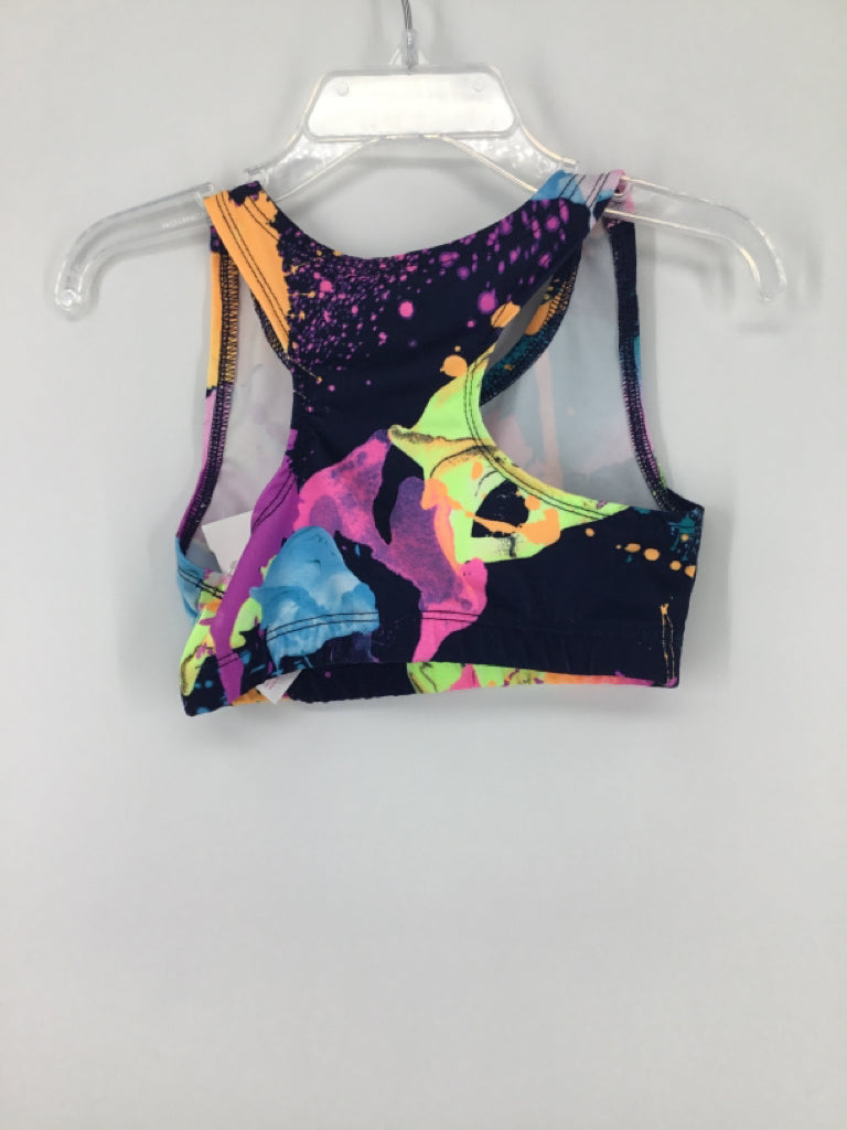 Justice Child Size 5 Multi-Color Sports Bra - girls
