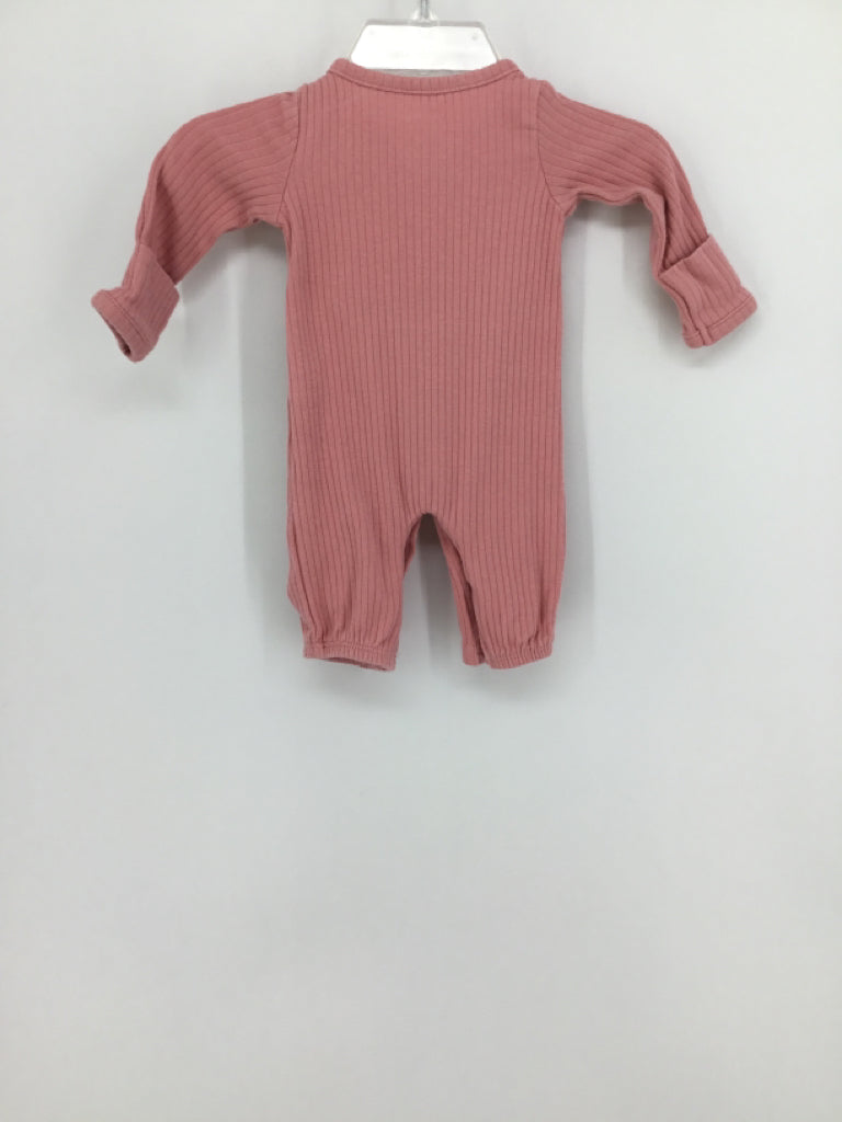 Just One You Made by Carters Child Size Preemie Pink Solid Pajamas - boys
