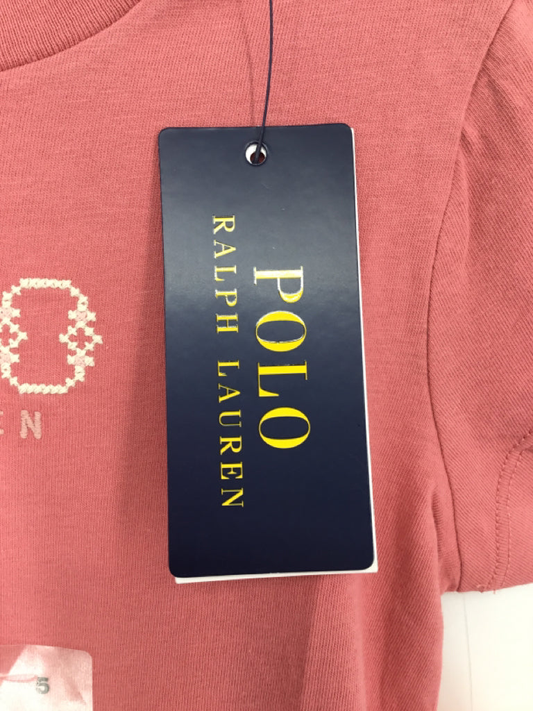 Ralph Lauren Child Size 5 Pink T-shirt - girls