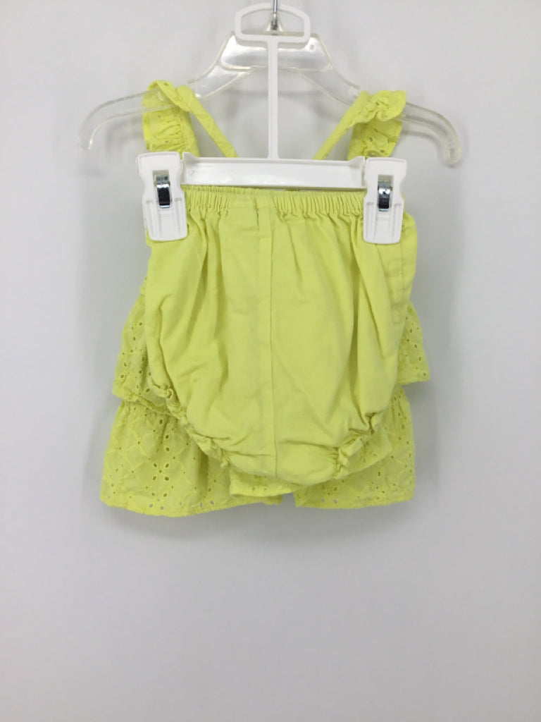 Janie and Jack Child Size 6-12 Months Yellow Outfit - girls
