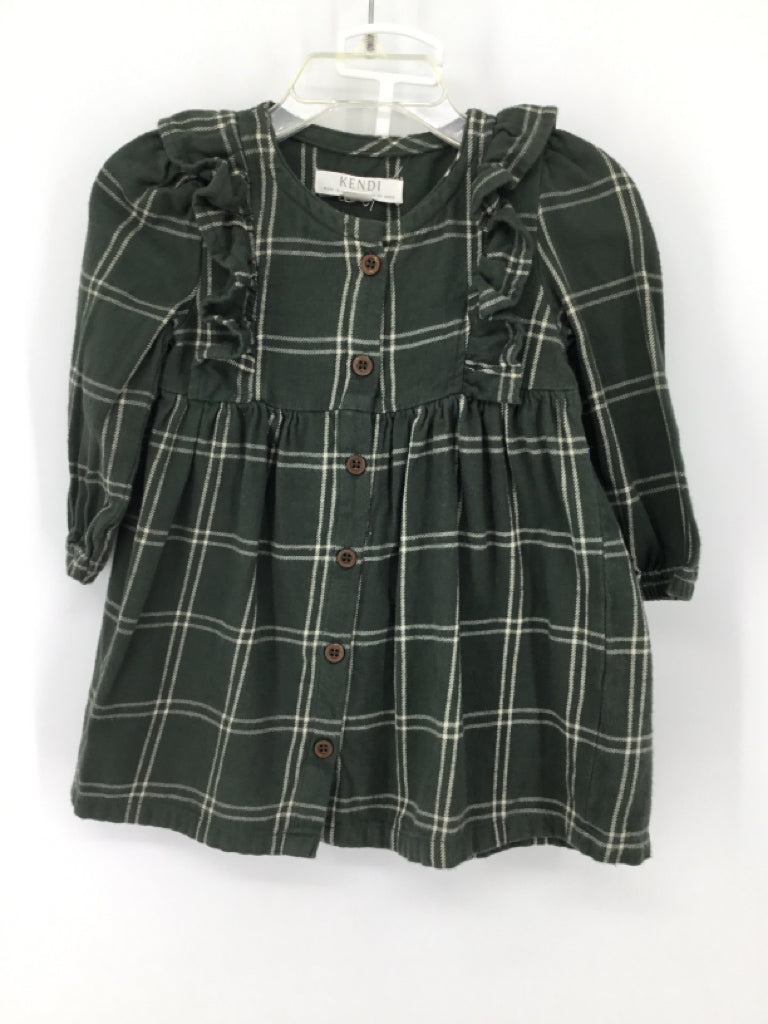 Kendi Child Size 12-18 Months Green Dress - girls