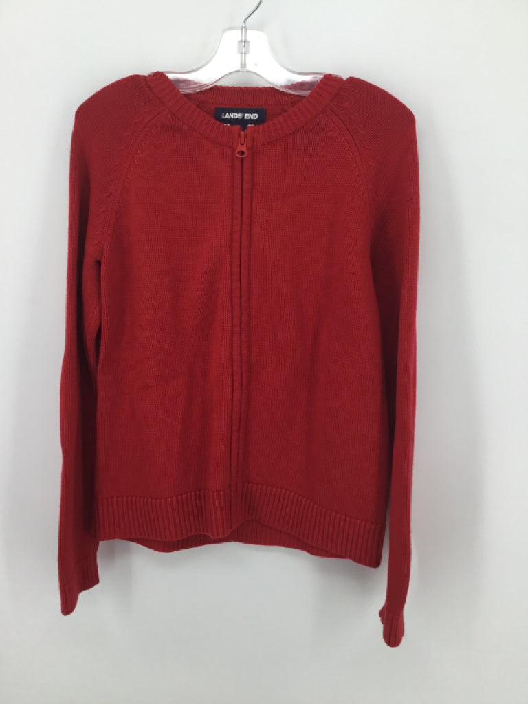 Lands' End Child Size 10 Red Sweater - girls