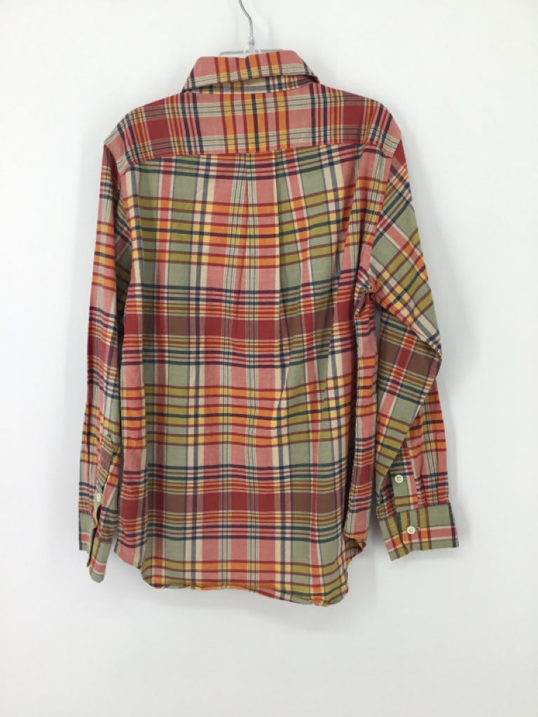 Ralph Lauren Child Size 7 Multi-Color Plaid Shirt - boys