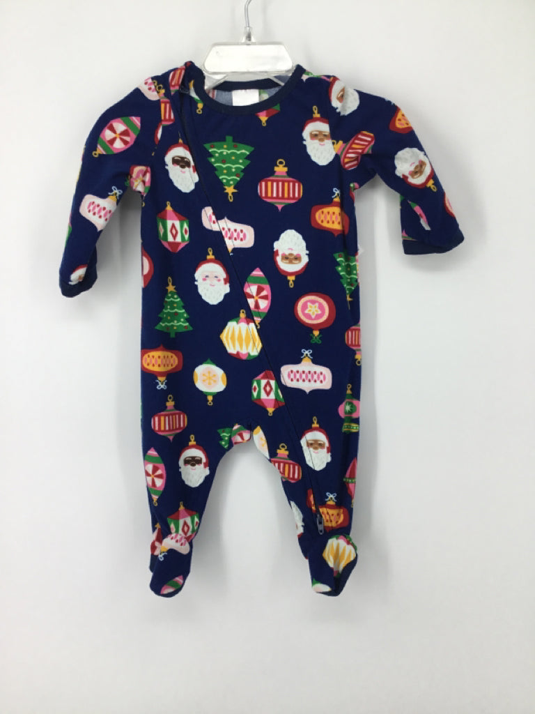 North Pole Child Size 3 Months Blue Christmas Sleeper