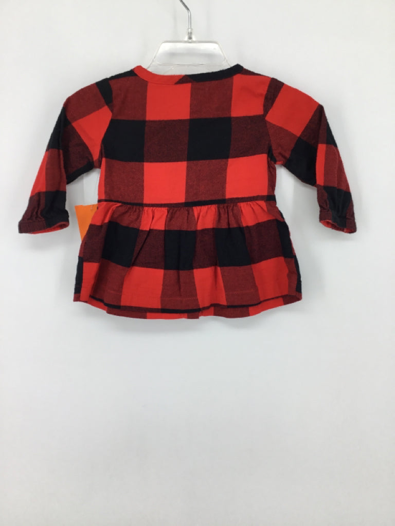 Carter's Child Size 6 Months Red Shirt - girls