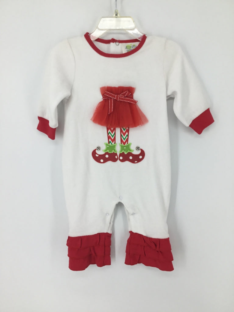 Decorated Originals for kids Child Size 6 Months Red Christmas Outfit