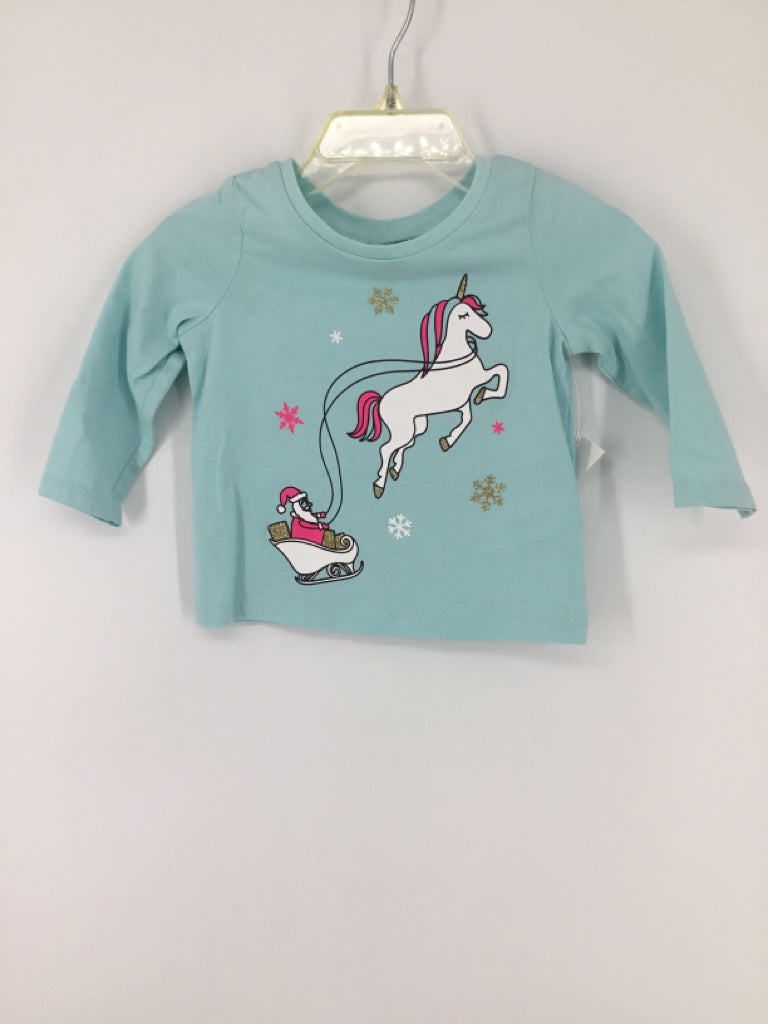 OshKosh B'gosh Child Size 6 Months Black Christmas T-Shirt