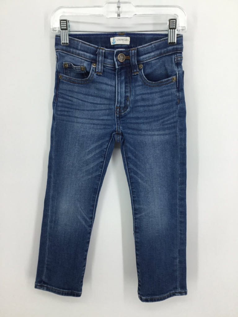 Crewcuts Child Size 4 Blue Solid Jeans - boys