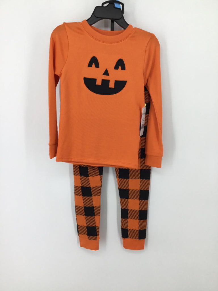Dream Life Child Size 4 Orange Halloween Pajamas