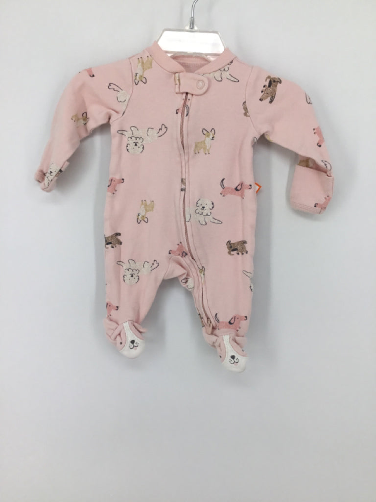 Carter's Child Size Newborn Pink Sleepers