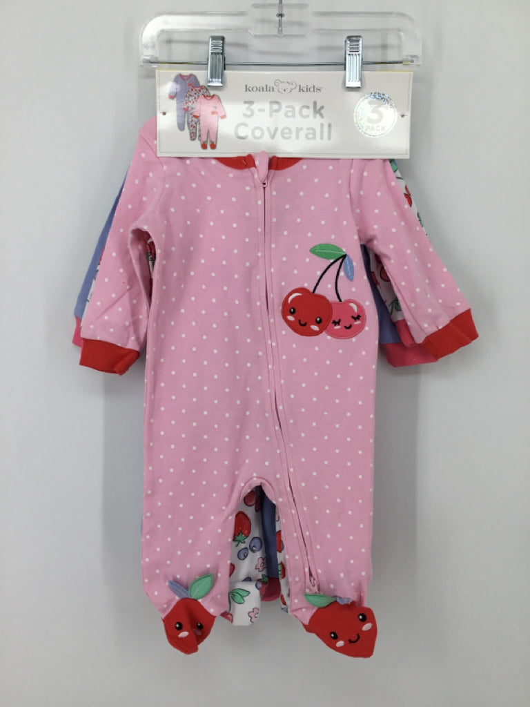 Koala Kids Child Size 6 Months Pink Sleepers