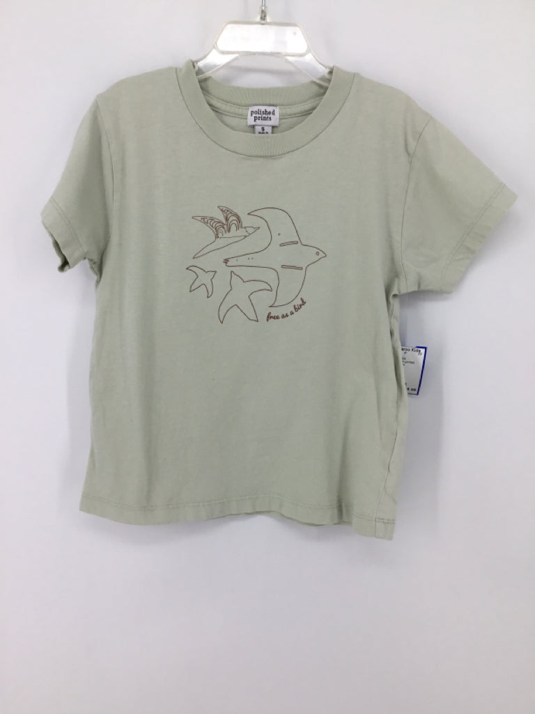 Polished Prints Child Size 5 Green screen printed T-shirt - boys
