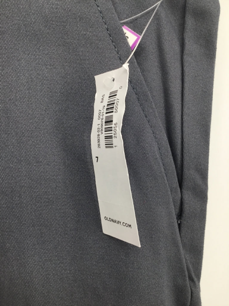 Old Navy Child Size 7 Gray Solid Pants - boys