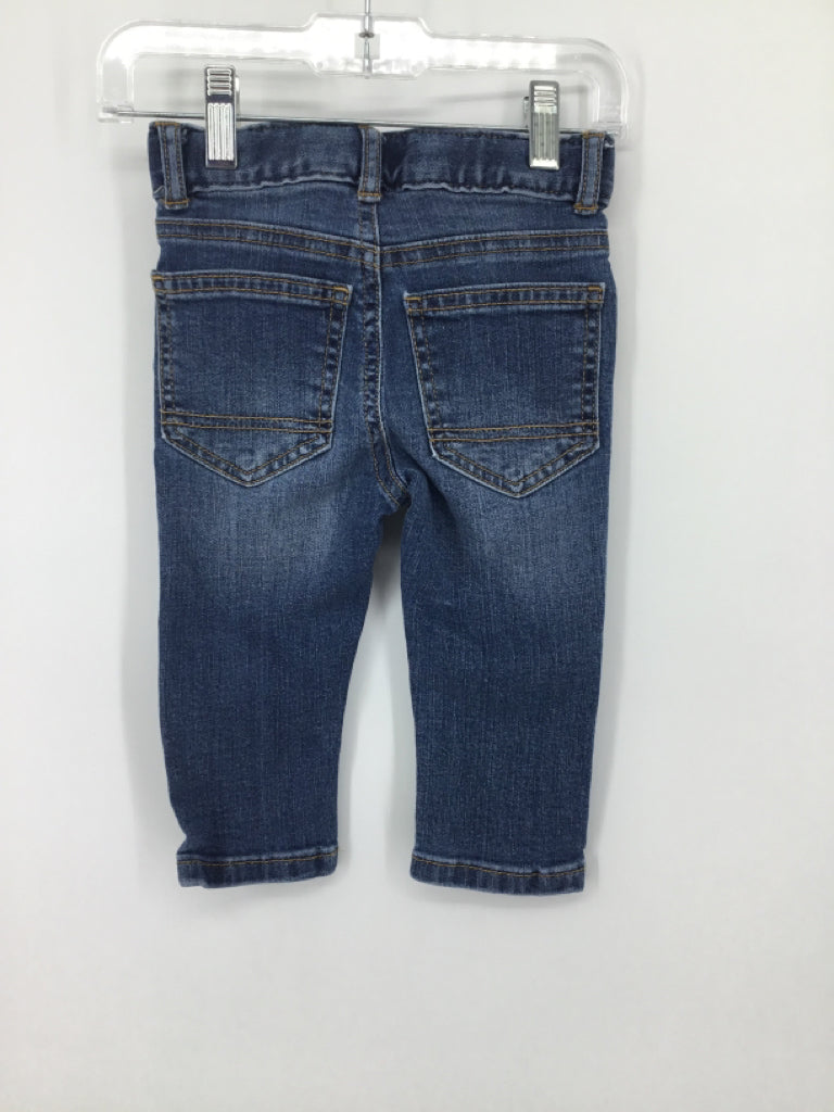 Cat & Jack Child Size 18 Months Blue Solid Jeans - boys