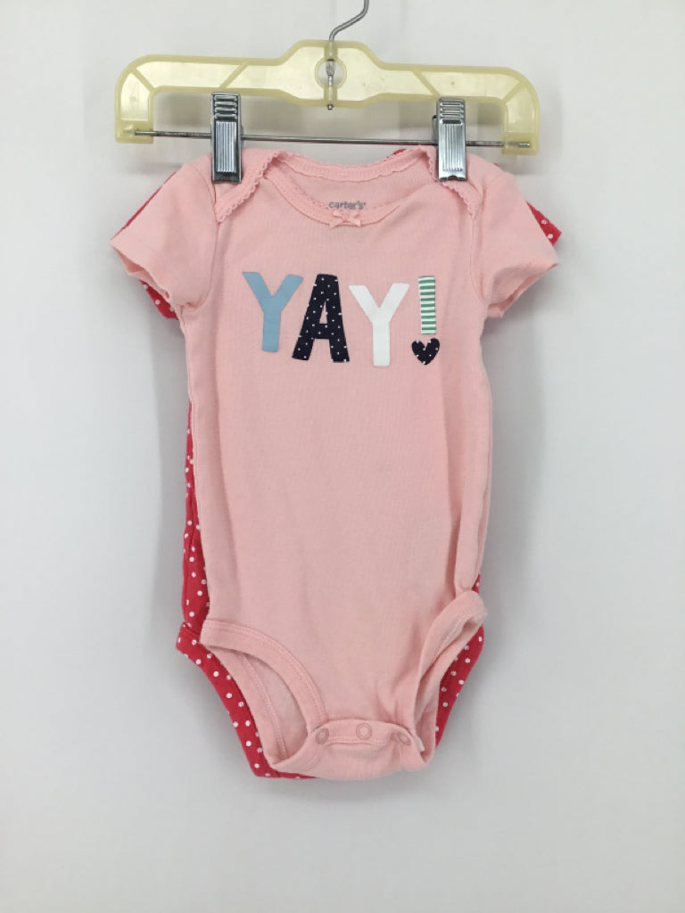 Carter's Child Size 6 Months Pink Onesie