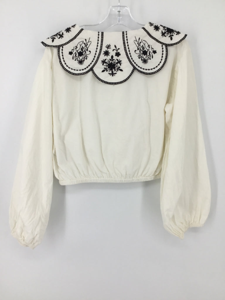 Zara Child Size 11 Cream Shirt - girls
