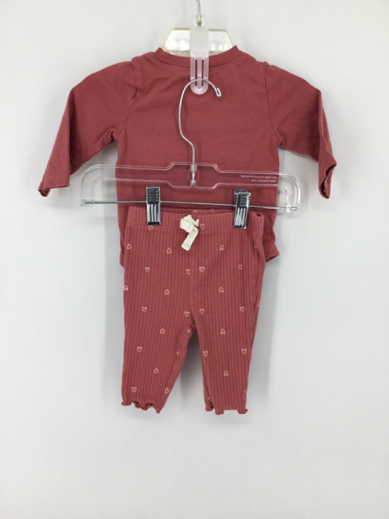 Carter's Child Size 3 Months Pink Outfit - girls
