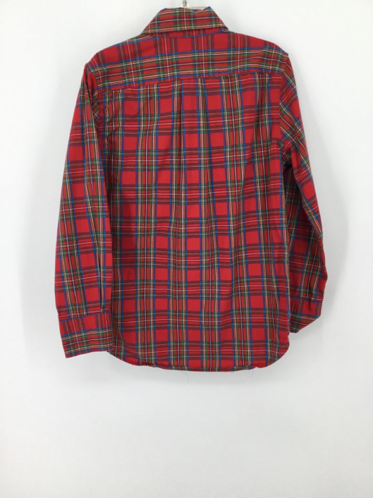 Gap Kids Child Size 6 Red Plaid Shirt - boys