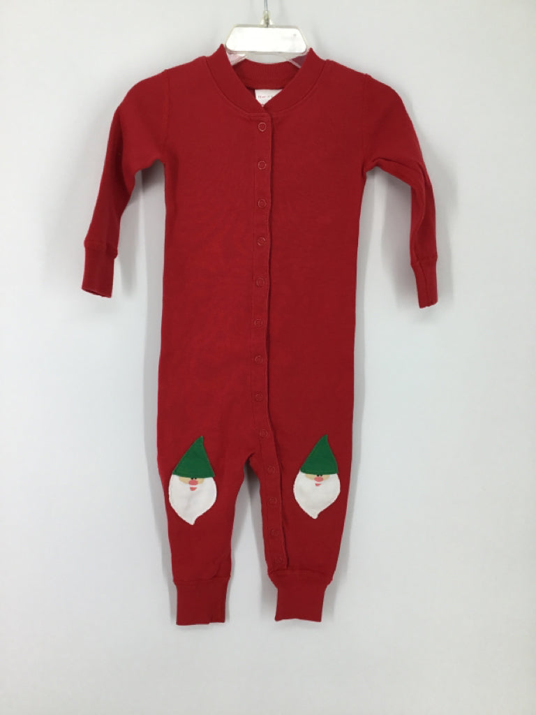 Hanna Andersson Child Size 12-18 Months Red Christmas Pajamas