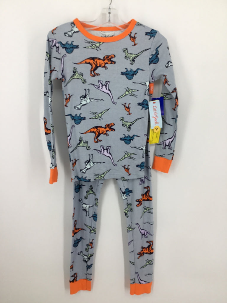 Cat & Jack Child Size 8 Blue Dinosaur Pajamas - boys