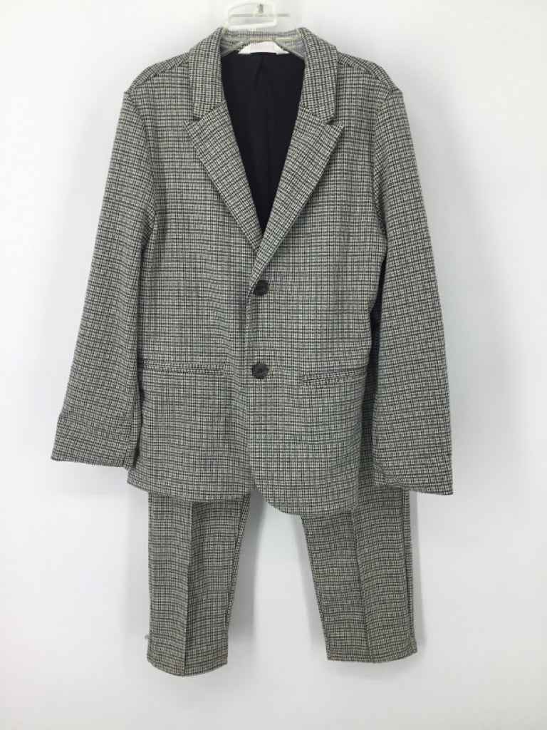 Cat & Jack Child Size 6 Black Plaid Suit - boys