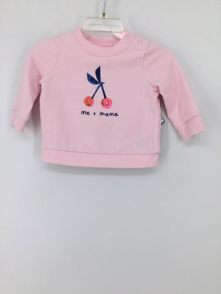 Cat & Jack Child Size 3-6 Months Pink Sweatshirt - girls