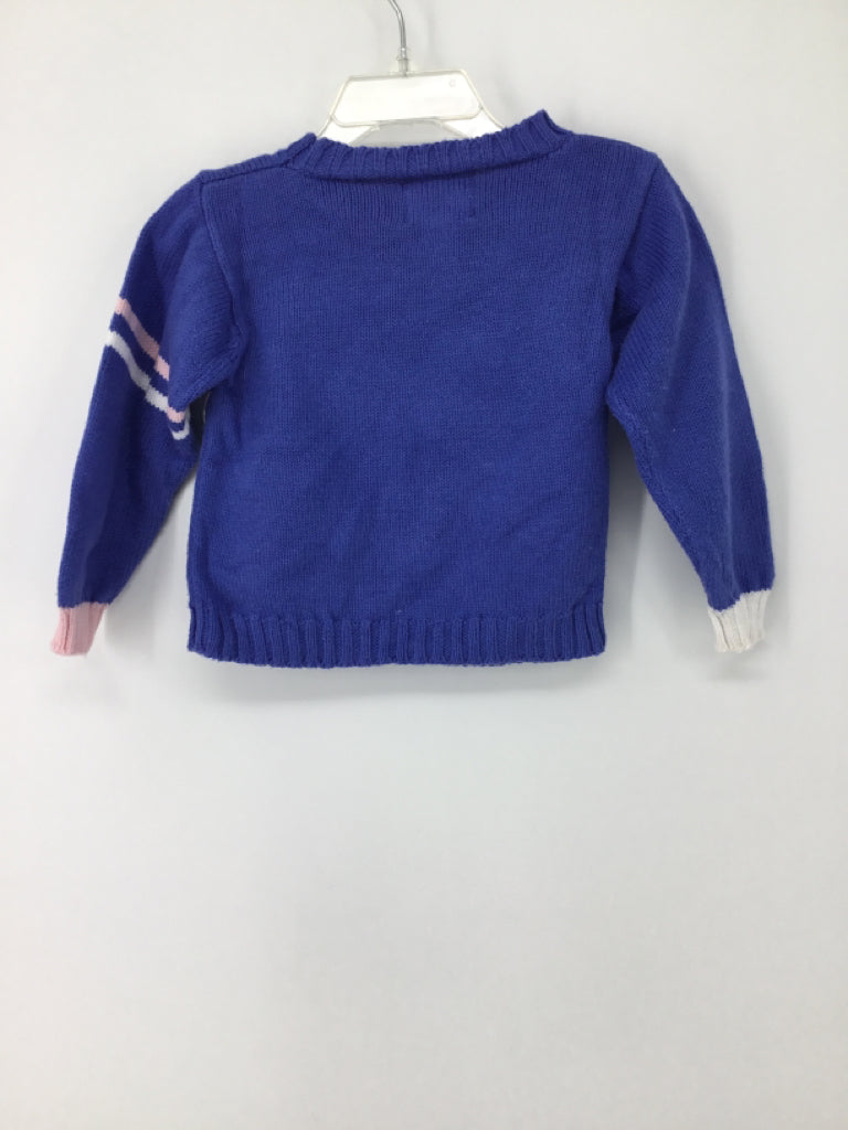 The Bee & The Fox Child Size 12-18 Months Blue Sweater - girls