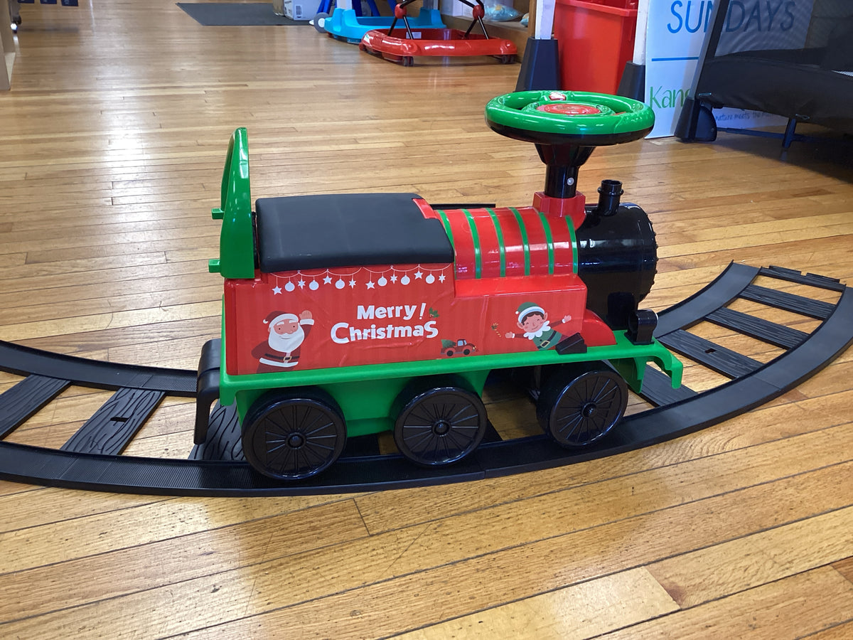Costzon 6V Electric Christmas Train and Track with lights & sounds