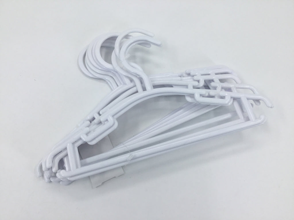Set of 10 White Kids' Hangers