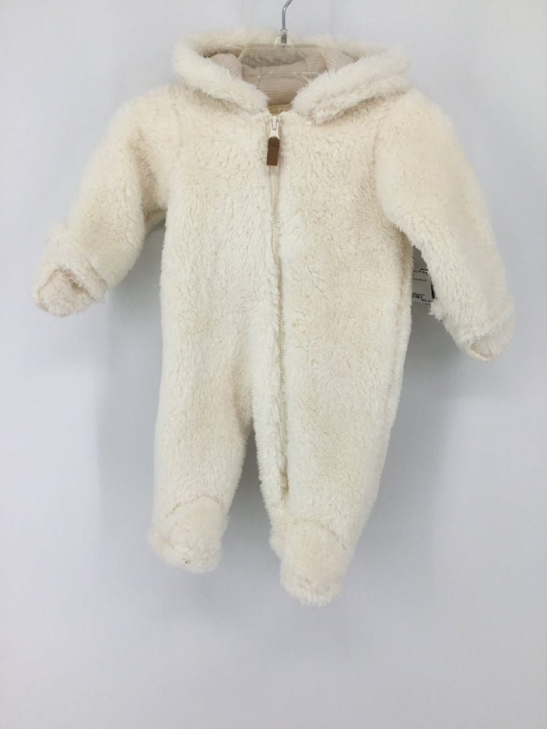 Carter's Child Size Newborn White Solid Outerwear - boys