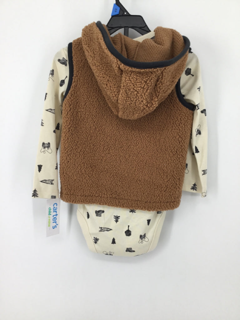 Child of Mine Child Size 24 Months Brown Onesie