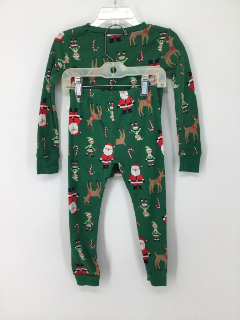 Just One You Made by Carters Child Size 3 Green Christmas Pajamas