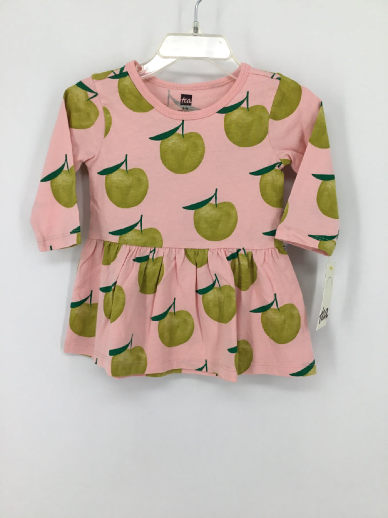 Tea Child Size 6-9 Months Pink Dress - girls