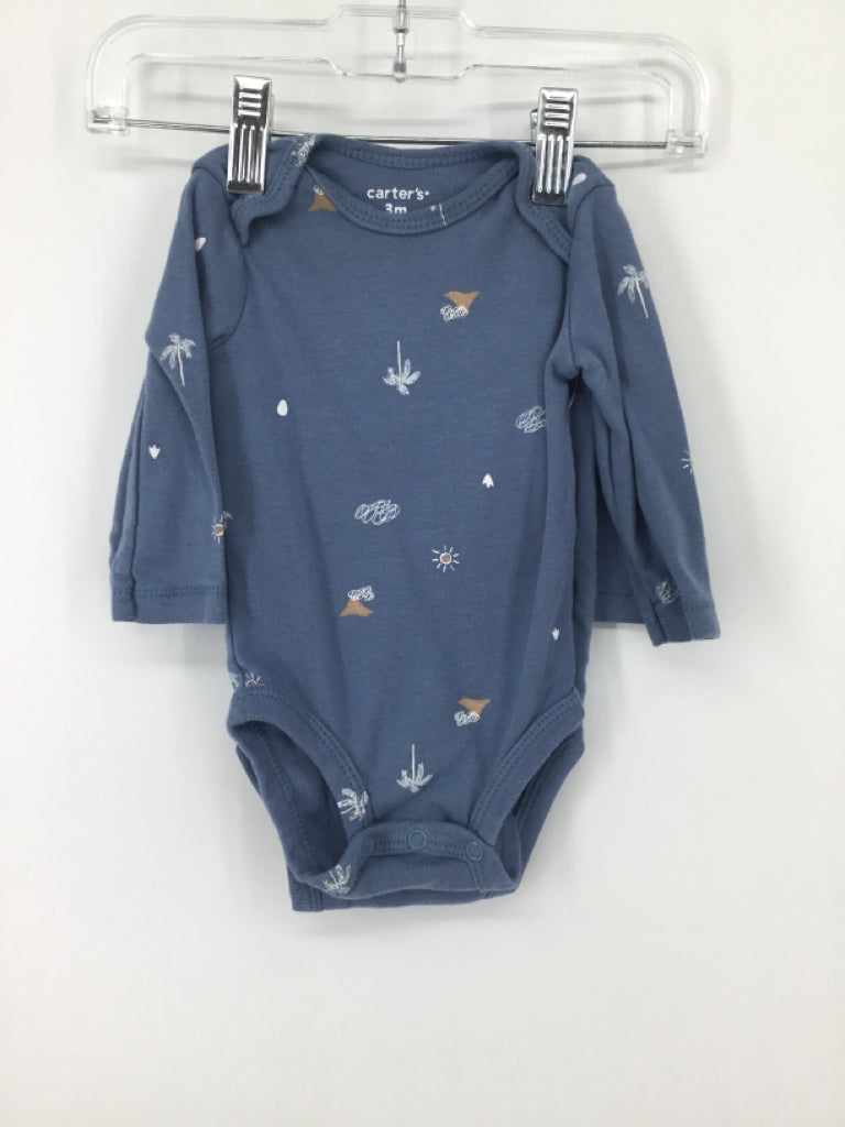 Carter's Child Size 3 Months Blue Onesie