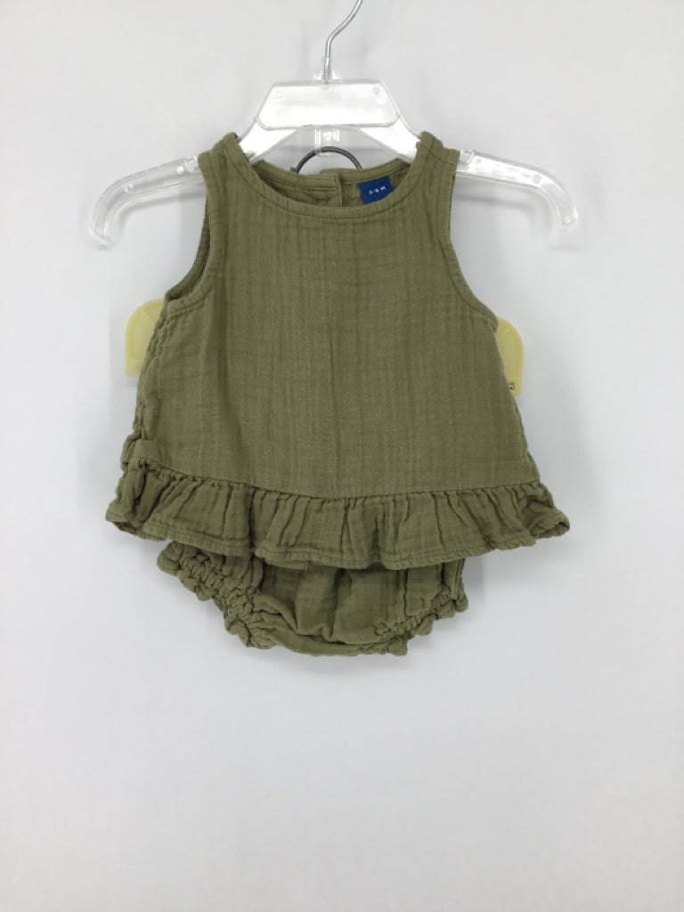 Old Navy Child Size 3-6 Months Green Outfit - girls