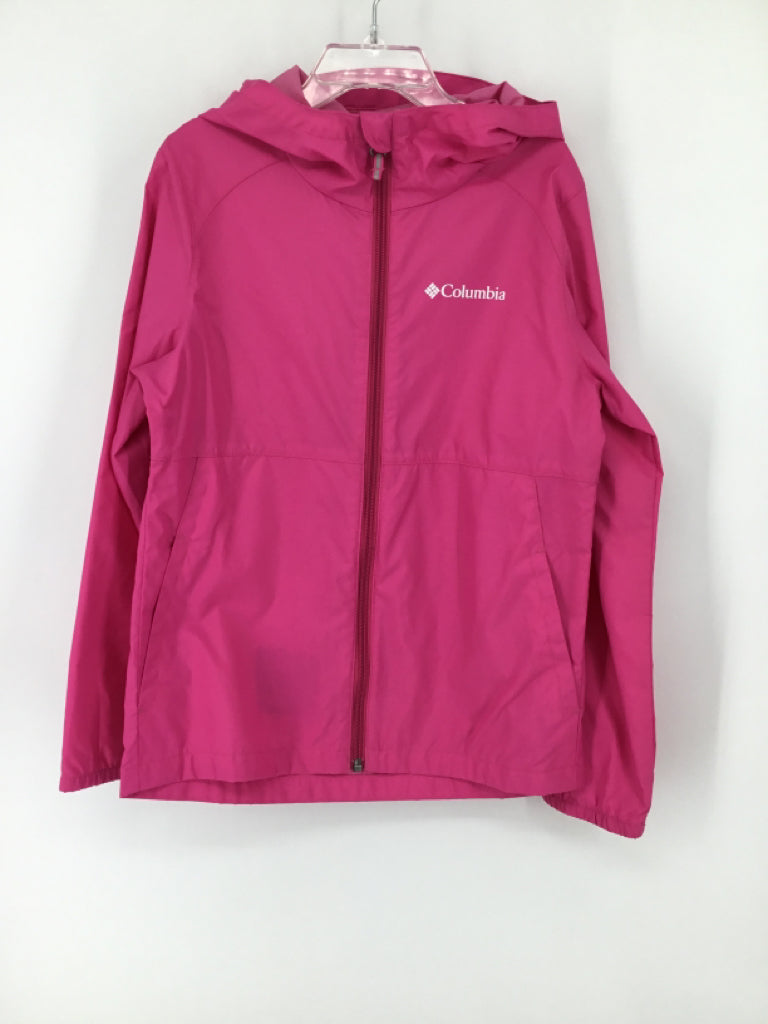 Columbia Child Size 7 Pink Raincoat - girls