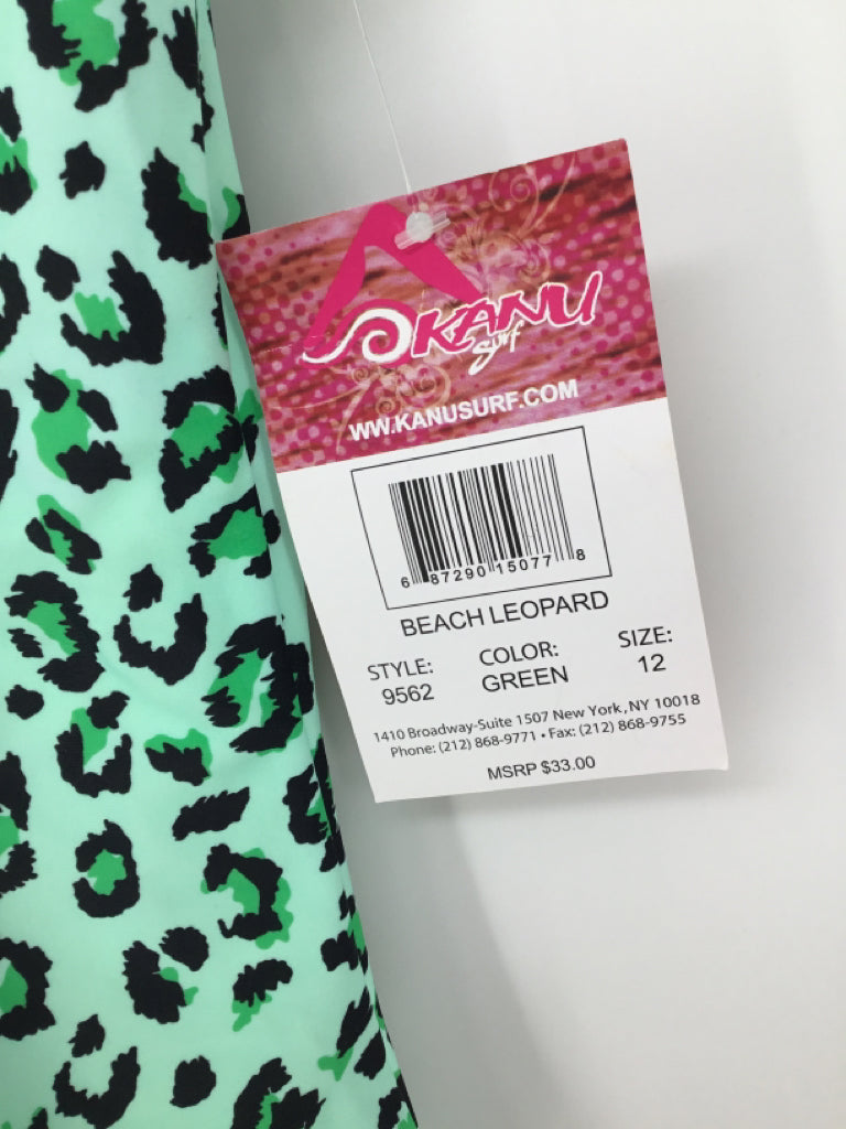 Kanu Surf Child Size 12 Green Swimwear - girls