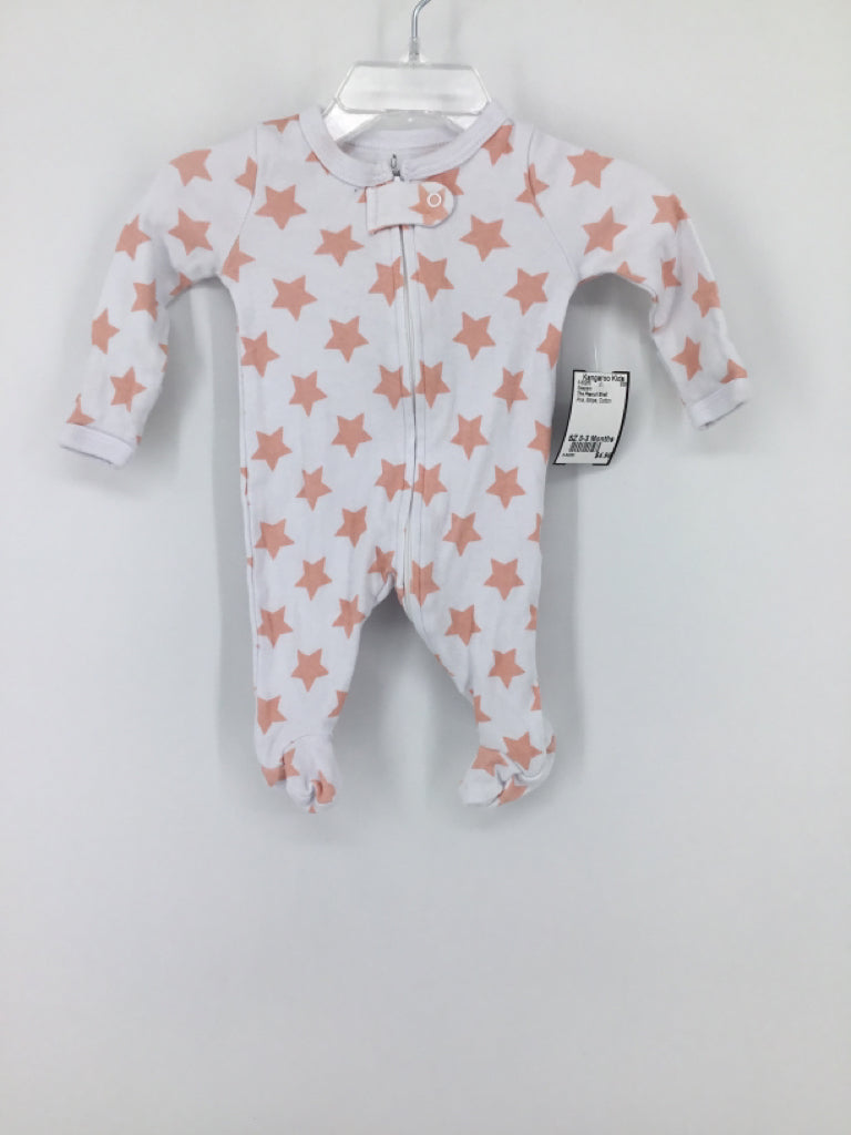 The Peanut Shell Child Size 0-3 Months Pink Sleepers