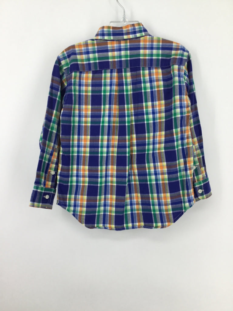 Ralph Lauren Child Size 4 Multi-Color Plaid Shirt - boys