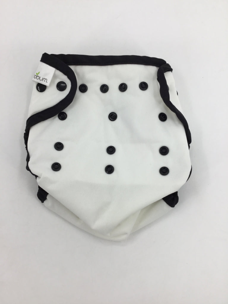Econobum Child Size One Size White Solid Cover Cloth Diaper
