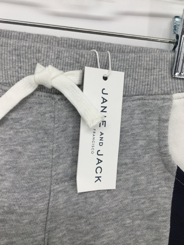 Janie and Jack Child Size 3-6 Months Gray Solid Sweatpants - boys