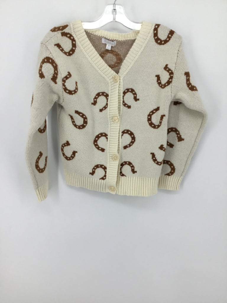 btween Child Size 8 Cream Sweater - girls