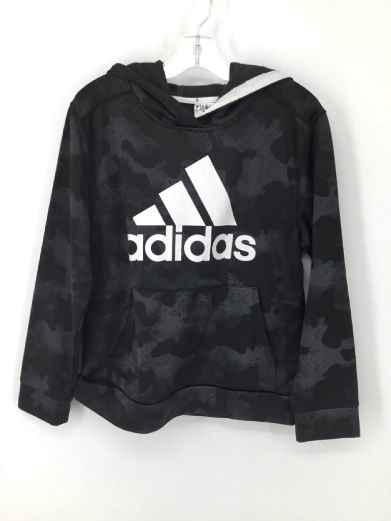 Adidas Child Size 10 Black Print Sweatshirt - boys