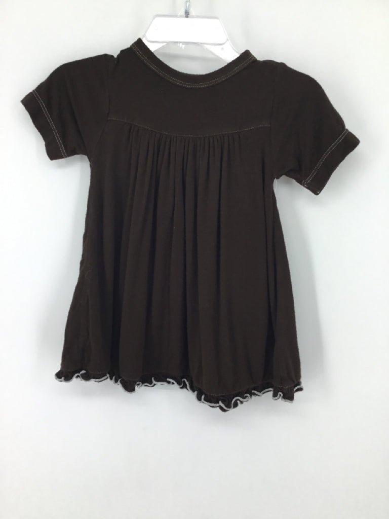 Kickee Pants Child Size 0-3 Months Brown Dress - girls